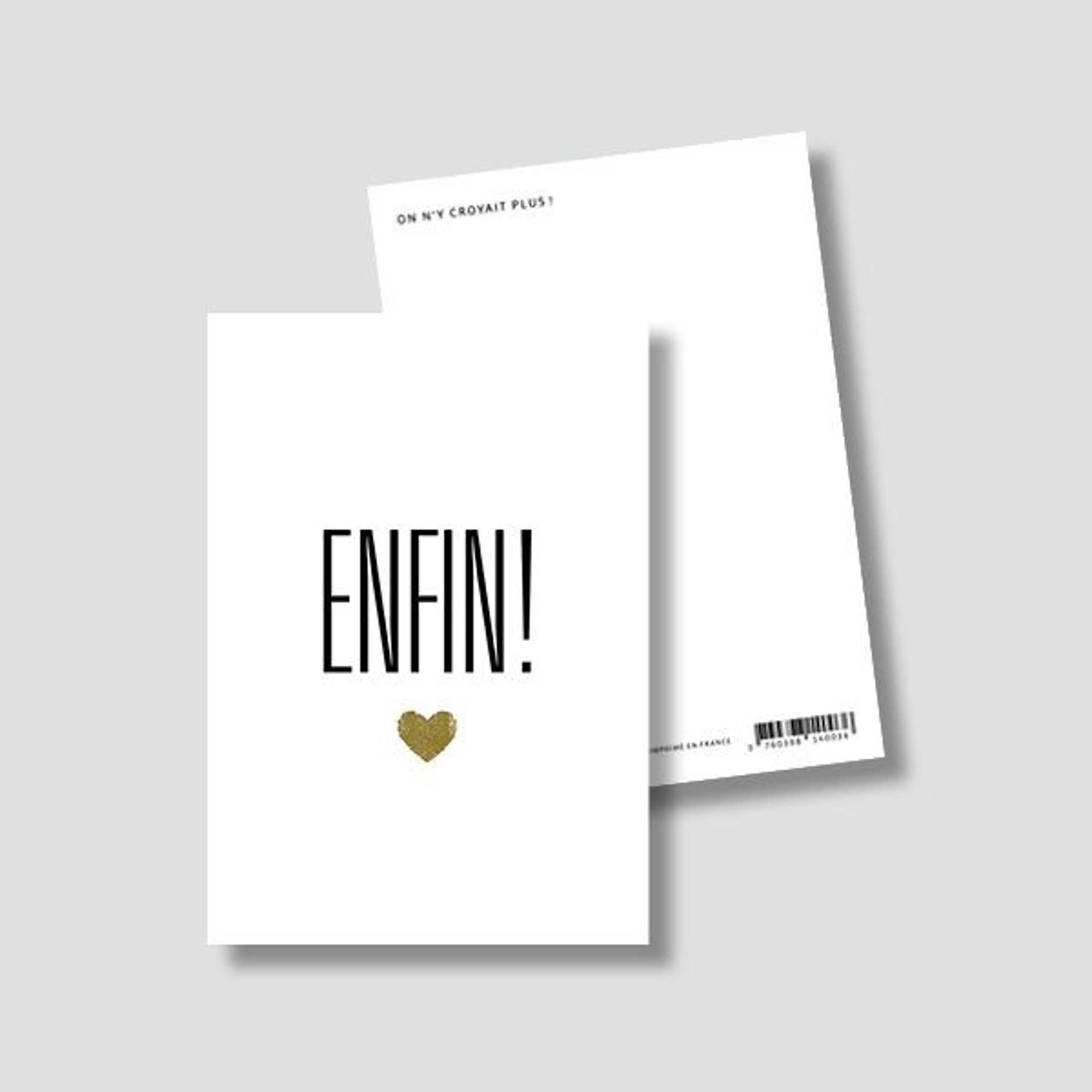 Carte postale mariage " ENFIN" – Image 2
