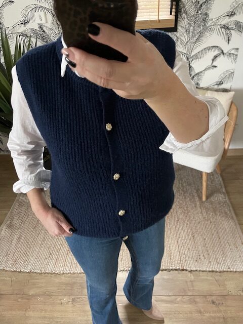 Gilet sans manches marine* – Image 2