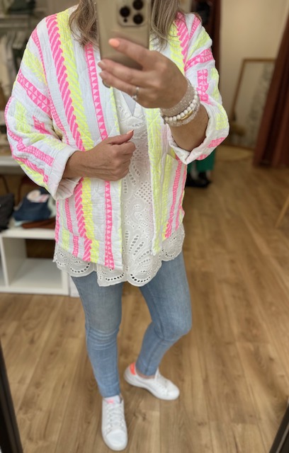 Gilet kimono coloré femme