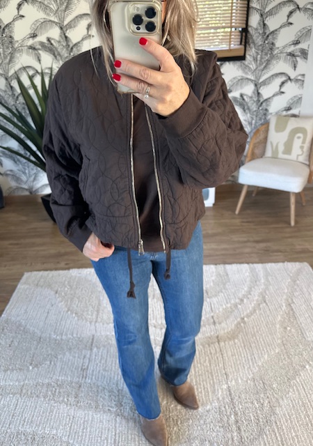 Veste matelassée marron
