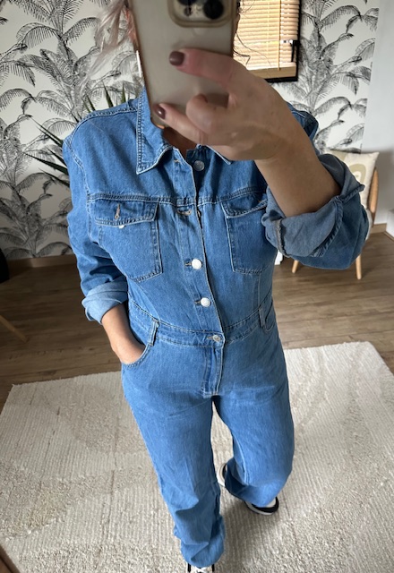 Combinaison en jean femme