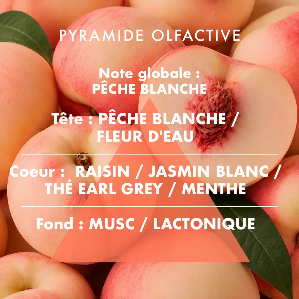 Bougie Parfumée pêche blanche – Image 2