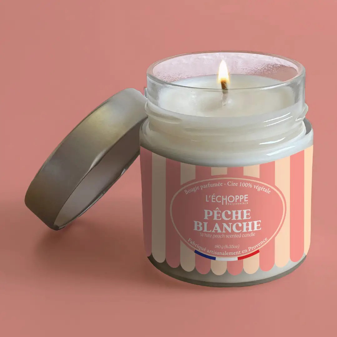 Bougie Parfumée pêche blanche