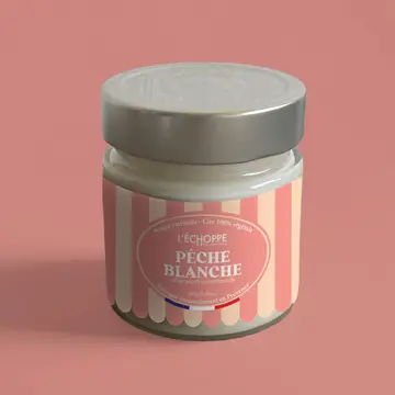 Bougie Parfumée pêche blanche – Image 3