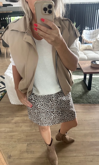 Veste sans manches beige – Image 5